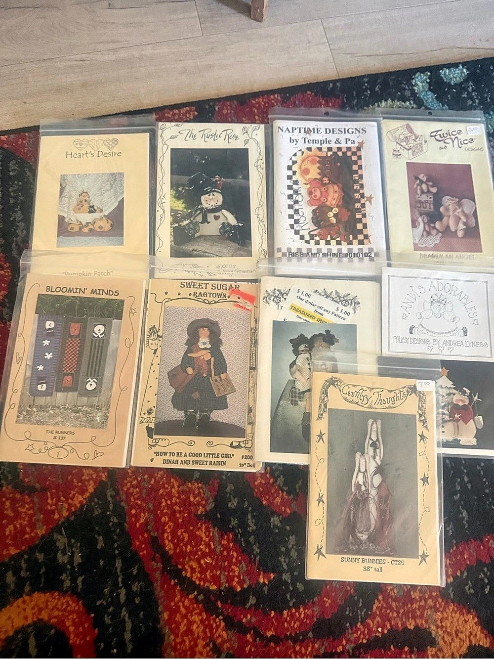 Vintage Craft & Doll Pattern Collection 9 total vintage